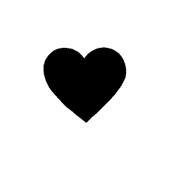 HEART white app icon