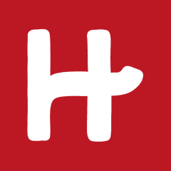 HINGE red app icon