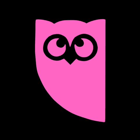 HOOTSUITE black and pink app icon