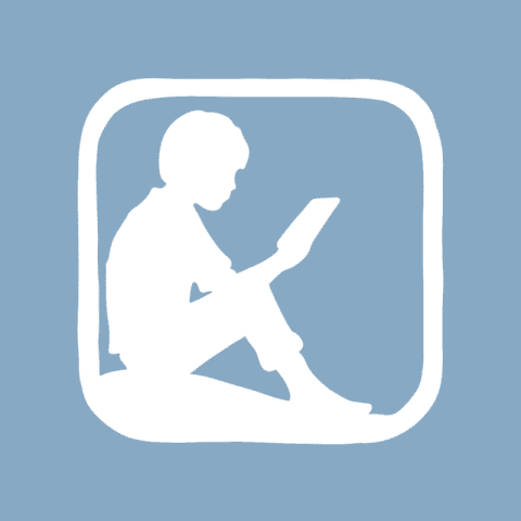 KINDLE blue app icon