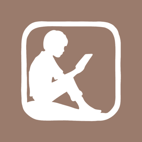 KINDLE brown app icon