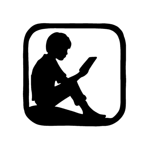 KINDLE white app icon