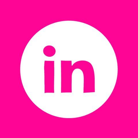 LINKEDIN hot pink app icon