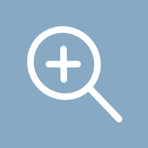 MAGNIFIER blue app icon