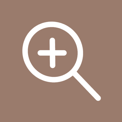 MAGNIFIER brown app icon