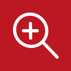 MAGNIFIER red app icon