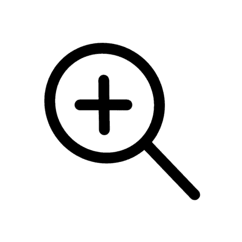 MAGNIFIER white app icon