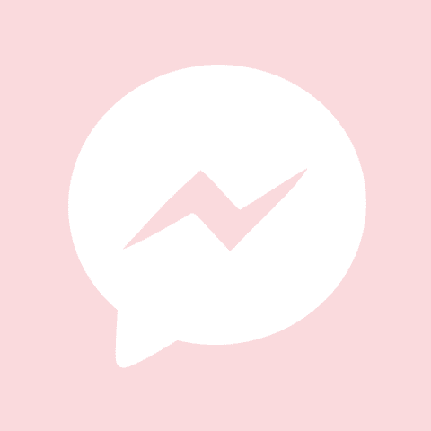 MESSENGER light pink app icon