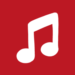 MUSIC red app icon