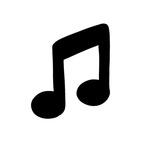 MUSIC white app icon