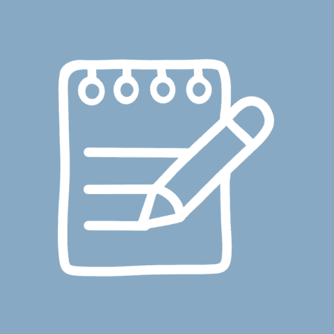 NOTES blue app icon