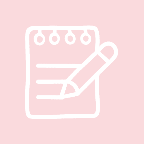 NOTES light pink app icon