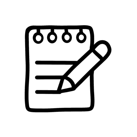 NOTES white app icon