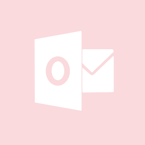 OUTLOOK light pink app icon
