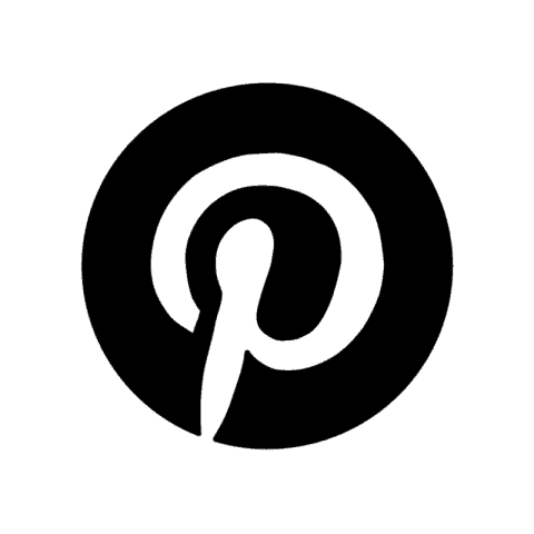 PINTEREST white app icon