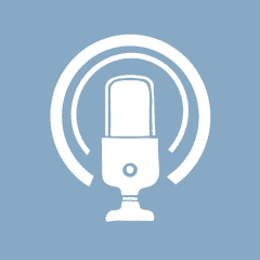 PODCAST blue app icon