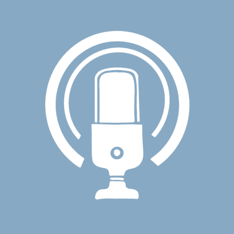 PODCAST blue app icon