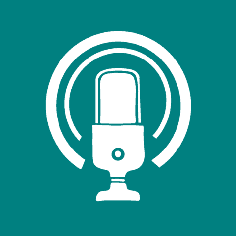 PODCAST teal app icon