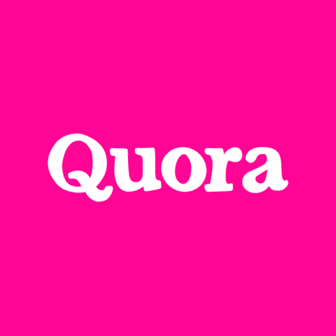 QUORA hot pink app icon