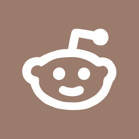 REDDIT brown app icon