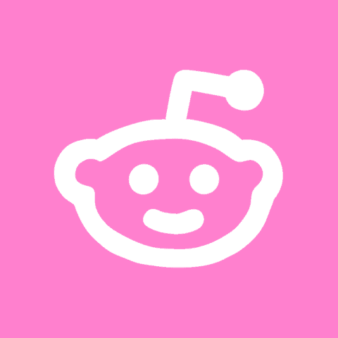 REDDIT pink app icon
