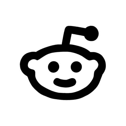 REDDIT white app icon