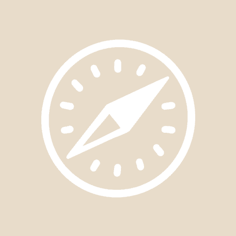 SAFARI beige app icon