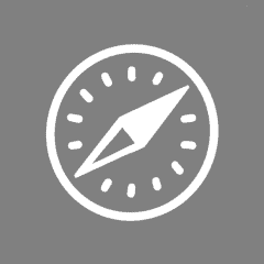 SAFARI grey app icon