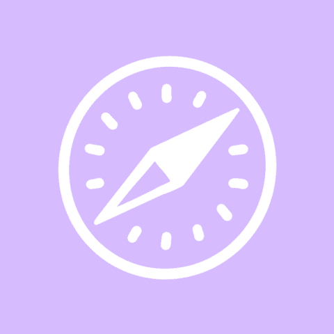 SAFARI purple app icon