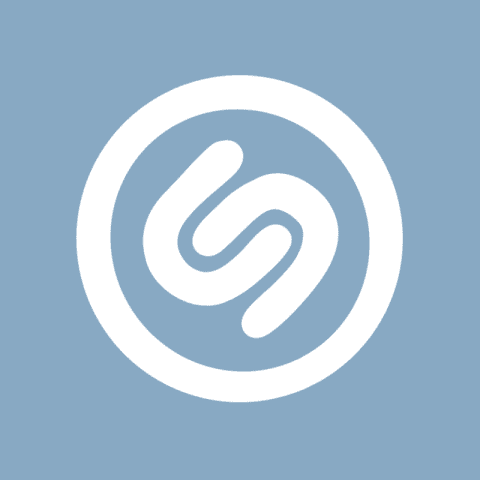 SHAZAM blue app icon