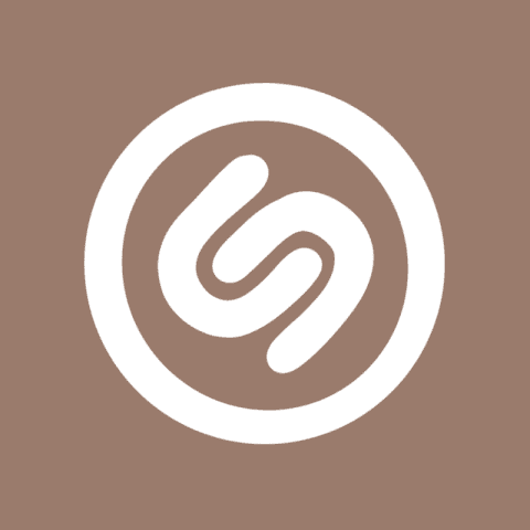 SHAZAM brown app icon