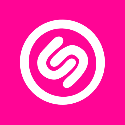 SHAZAM hot pink app icon