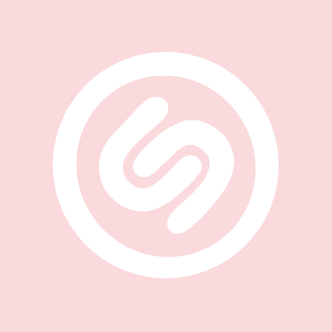 SHAZAM light pink app icon