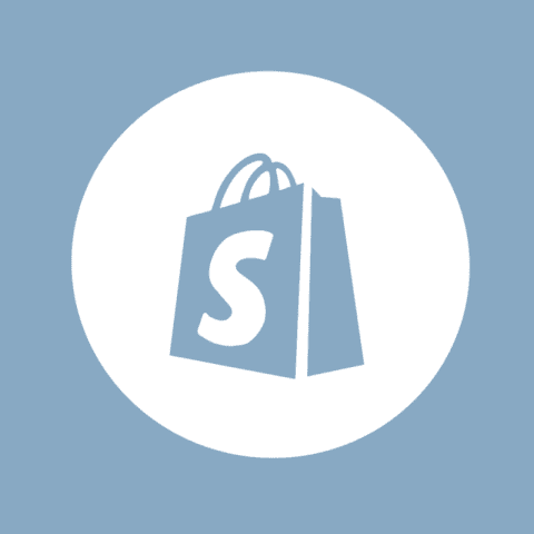 SHOPIFY blue app icon