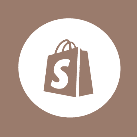 SHOPIFY brown app icon
