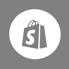 SHOPIFY grey app icon