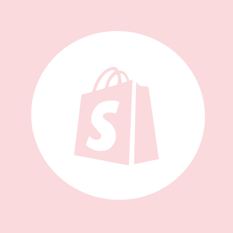 SHOPIFY light pink app icon