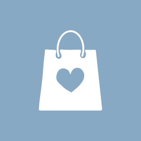 SHOPPING BAG blue app icon