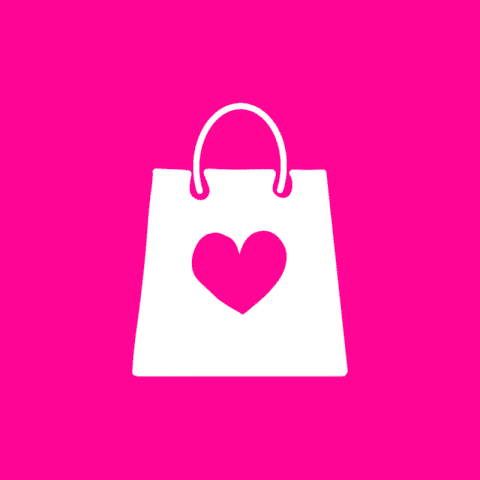 SHOPPING BAG hot pink app icon