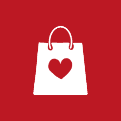 SHOPPING BAG red app icon
