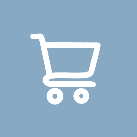 SHOPPING CART blue app icon