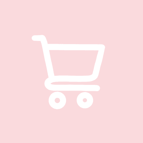 SHOPPING CART light pink app icon