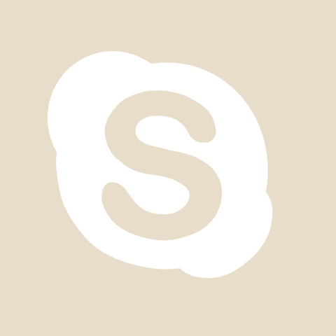 SKYPE beige app icon