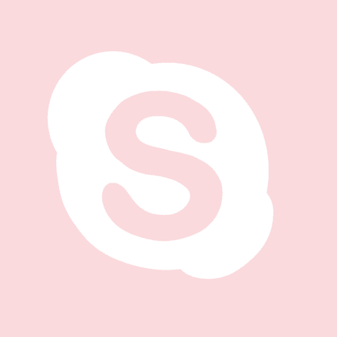 SKYPE light pink app icon