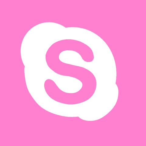 SKYPE pink app icon