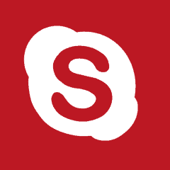 SKYPE red app icon