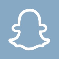 SNAPCHAT blue app icon