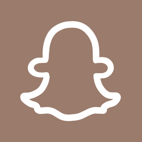 SNAPCHAT brown app icon