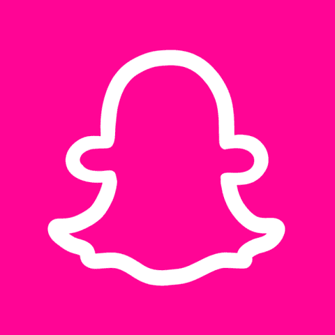 SNAPCHAT hot pink app icon