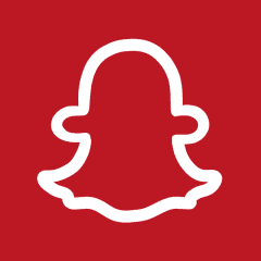 SNAPCHAT red app icon